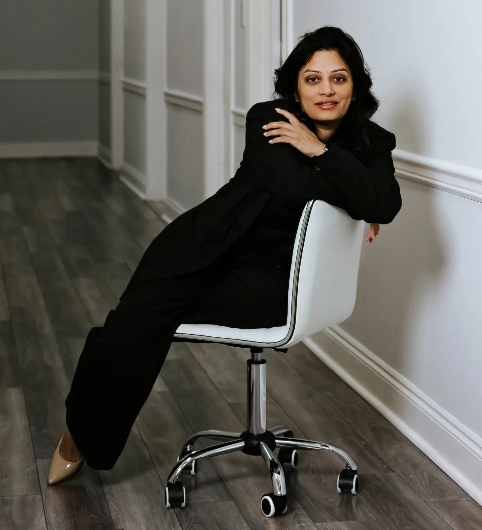 Dr. V in clinic hallway